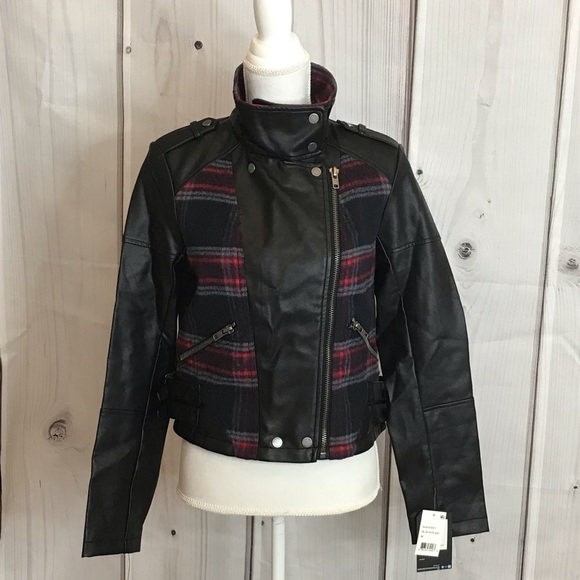 Collection B Faux leather Moto Jacket - Picture 3 of 4